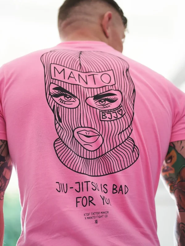 Manto x KTOF Balaclava T-Shirt on a white background.