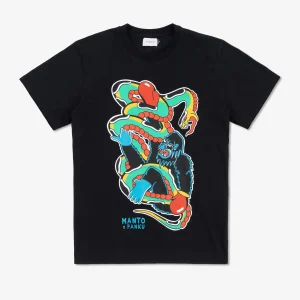 Manto x Panku Struggle T-Shirt on plain background