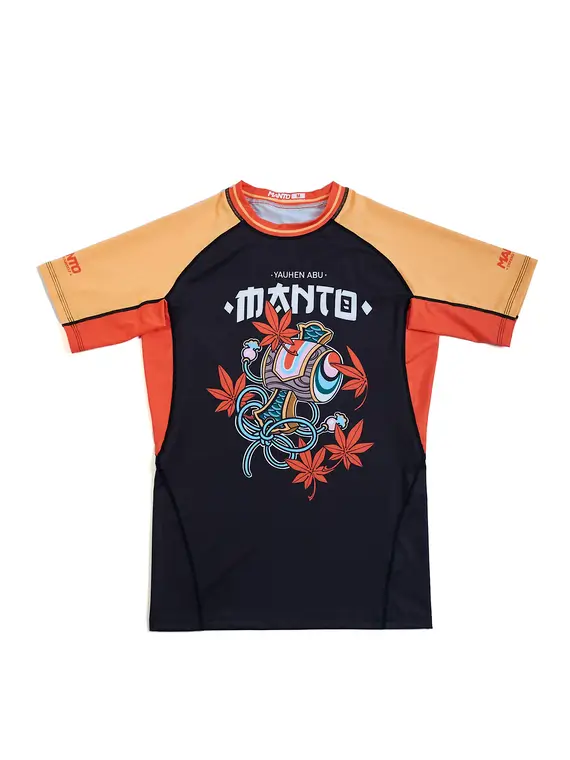 Manto x Yauhen Abu Fudo Rashguard Showcase Male athlete wearing Manto x Yauhen Abu Fudo Rashguard