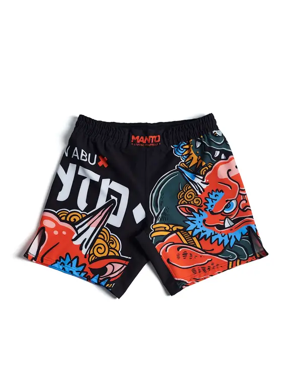 Manto Yauhen Abu Oni Fight Shorts Manto x Yauhen Abu Oni Fight Shorts on white background
