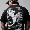 Manto Xero Muay Thai T Shirt Black White 4 Manto Xero Muay Thai T-Shirt, black with white and red logo