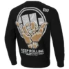 Fashion model wearing 'Pitbull Keep Rolling Sweatshirt'