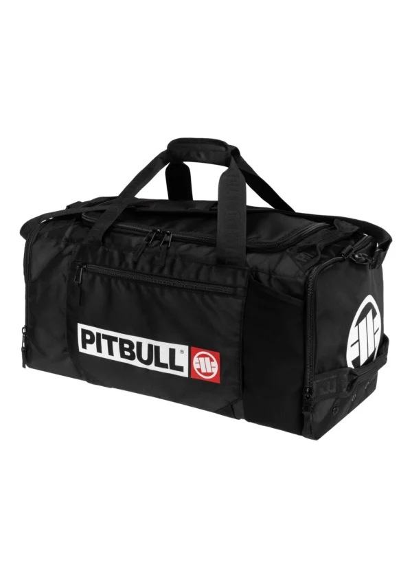 Pitbull Hilltop Fight Training Sports Bag Black and red Pitbull Hilltop Fight Training Sports Bag on a white background.