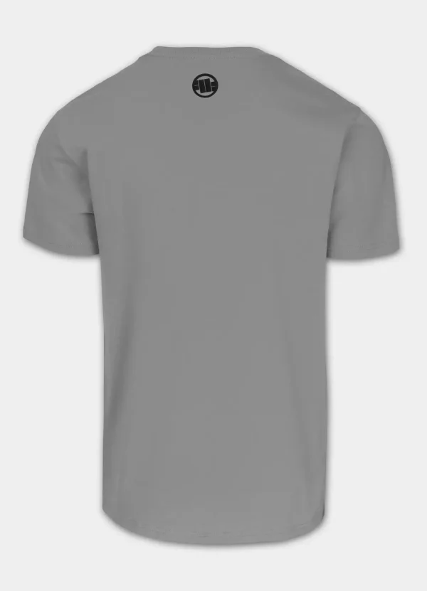 Pitbull Classic Boxing Slim Fit T Shirt Grey 1 Stylish model wearing 'Pitbull Classic Boxing Slim-Fit T-Shirt'