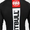 Pitbull Hilltop Sports Longsleeve Rash Guard Black 12 Man wearing Pitbull Hilltop Sports Longsleeve Rash Guard in a gym setting.