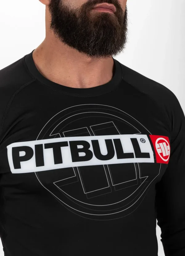 Pitbull Hilltop Sports Longsleeve Rash Guard Black 14 Pitbull Hilltop Sports Longsleeve Rash Guard, perfect for martial arts training and water sports