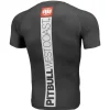 Pitbull Hilltop Sports Rash Guard Black 2 Athlete wearing Pitbull Hilltop Sports Rash Guard for protective training