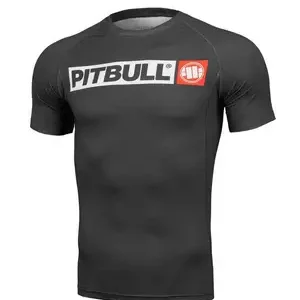 The product image of 'Pitbull Hilltop Sports Rash Guard' showcasing its color, design, and texture.