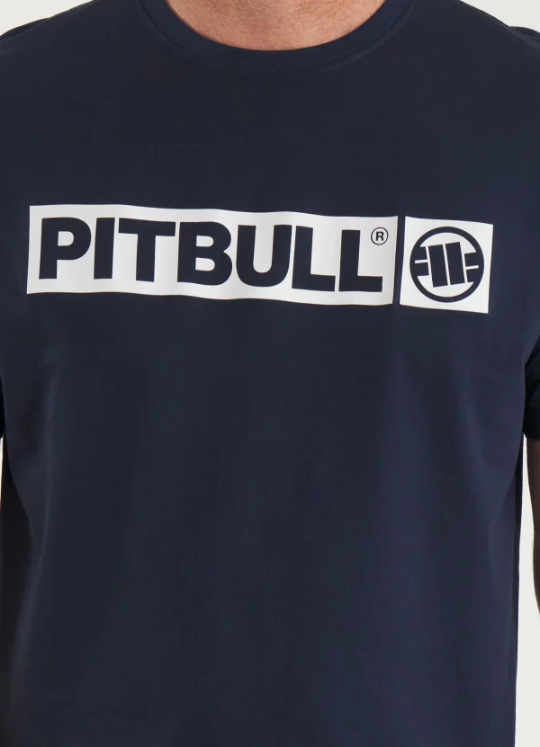 Pitbull Hilltop T Shirt Navy 3 Pitbull Hilltop T-Shirt - Navy in Navy — side profile