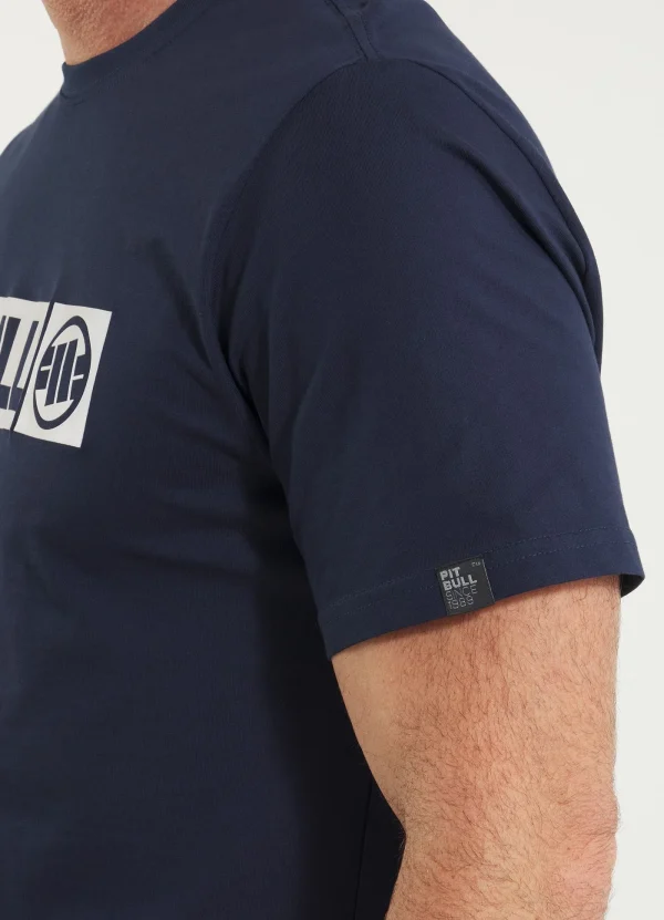Pitbull Hilltop T Shirt Navy 5 Pitbull Hilltop T-Shirt - Navy in Navy — front view