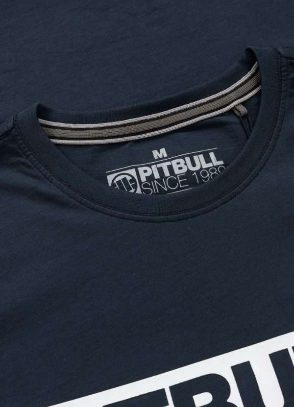 Pitbull Hilltop T Shirt Navy 6 Pitbull Hilltop T-Shirt - Navy in Navy — flat lay