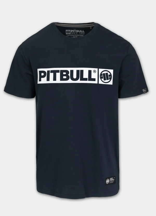 Pitbull Hilltop T Shirt Navy 7 Pitbull Hilltop T-Shirt - Navy in Navy — front angle