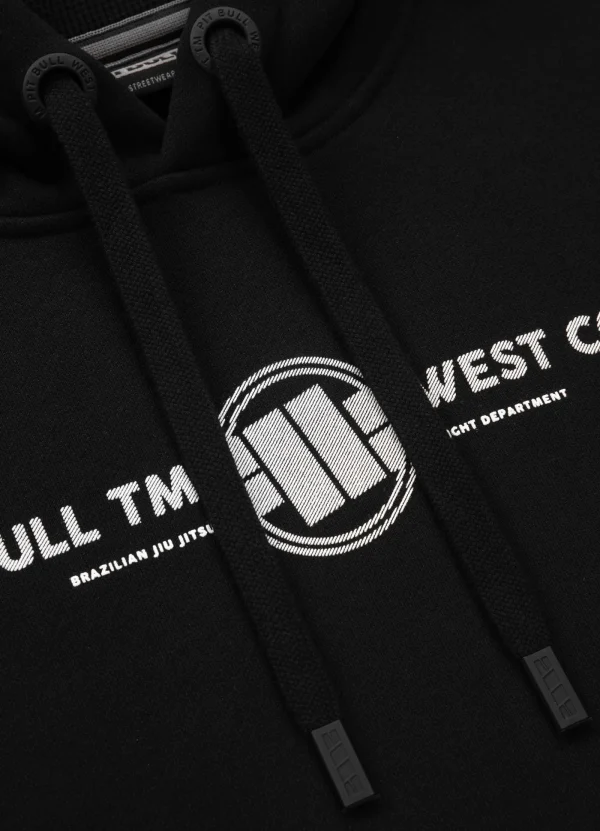 Pitbull Keep Rolling Hoodie Black 3 Unisex Pitbull Keep Rolling Hoodie in black, featuring an animated pitbull graphic.