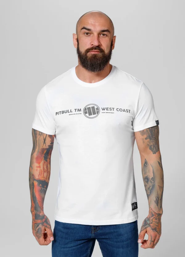 Pitbull Keep Rolling T Shirt White 1 A pitbull-themed product titled 'Pitbull Keep Rolling T-Shirt'