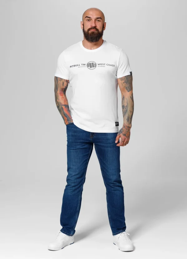 Pitbull Keep Rolling T Shirt White 2 Man wearing Pitbull Keep Rolling T-Shirt.