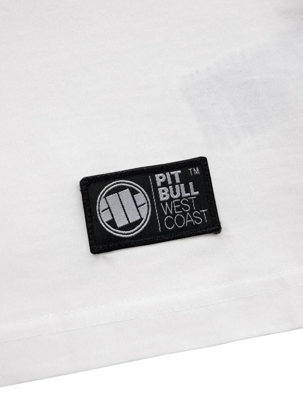 Pitbull Keep Rolling T Shirt White 8 Men's casual t-shirt with a design and text saying 'Pitbull Keep Rolling'