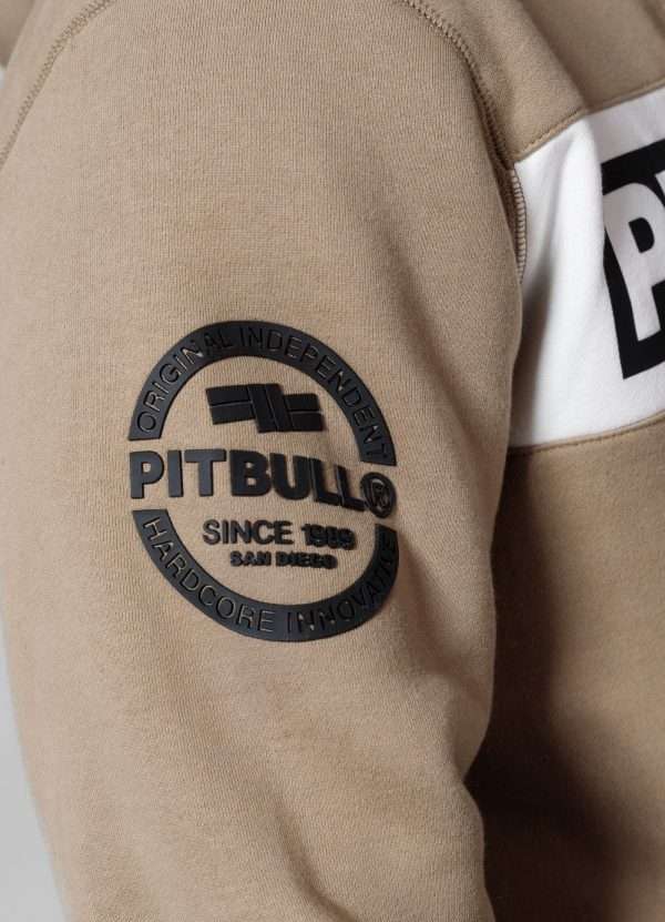 Pitbull Mens Sherwood Hoodie Beige 10 Stylish Pitbull Men's Sherwood Hoodie in a dark tone