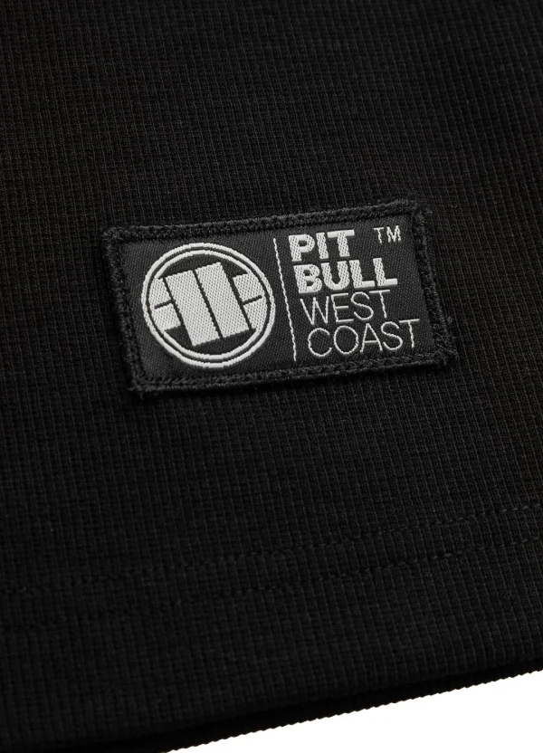 Pitbull Rib Boxing Tank Top Black 5 Man wearing 'Pitbull Rib Boxing Tank Top' in a boxing ring.