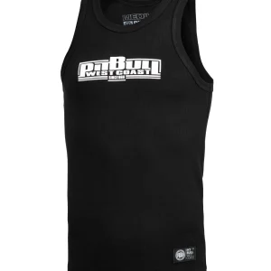 Athletic man wearing 'Pitbull Rib Boxing Tank Top'