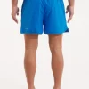 Pitbull Sports Shorts Performance Pro Plus Small Logo Ii Blue 1 Man wearing Pitbull Sports Shorts Performance Pro Plus Small Logo II.