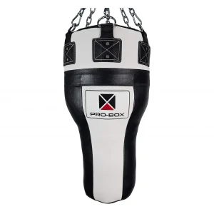 Pro-Box Leather Uppercut Angle Bag in Black/White - product image