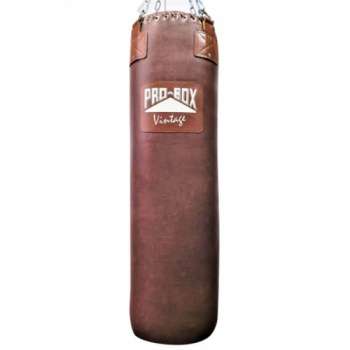 Vintage style Pro-Box boxing bag with chain