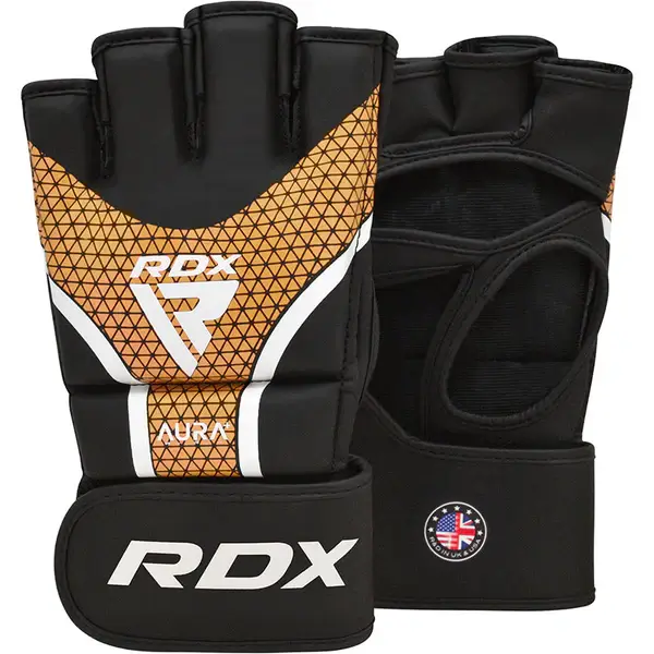 Closeup image of RDX MMA Gloves Aura Plus T-17