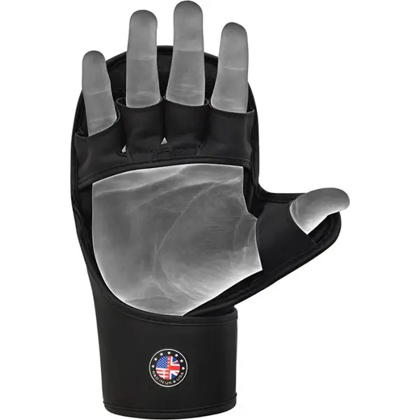 Black and red RDX MMA Gloves Shooter Aura Plus T-17