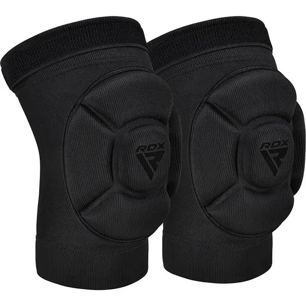 RDX MMA knee pads in black and red color