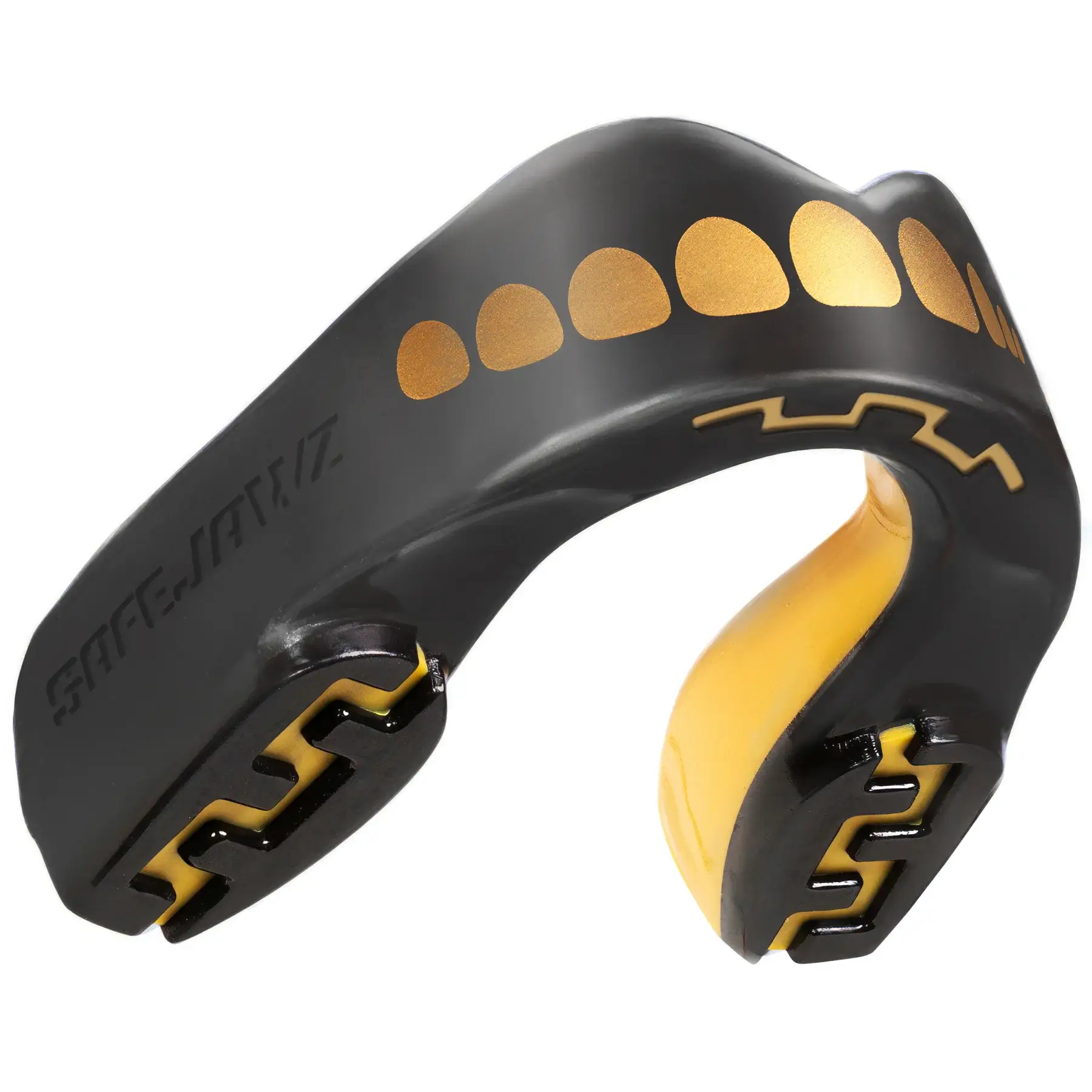 A high-quality picture of Safejawz Extro Series Goldie Mouth Guard.