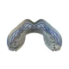 Safejawz Nitro Sports Mouth Guard White Blue 2 Close up of Safejawz Nitro Sports Mouth Guard