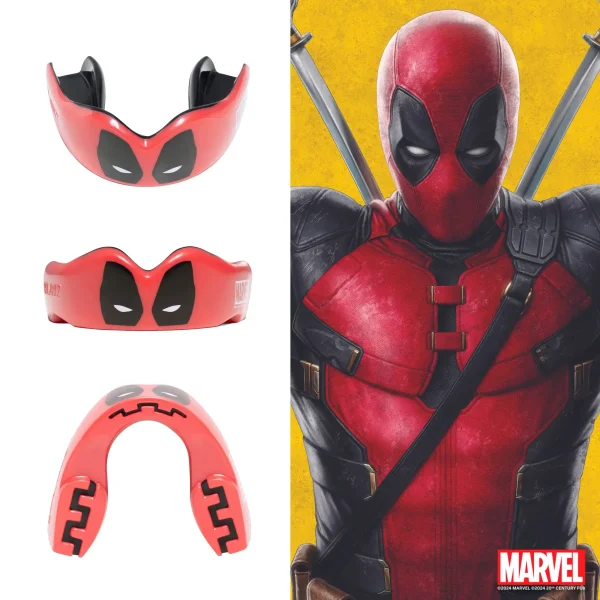 Safejawz x Marvel Deadpool Mouthguard for sports safety protection