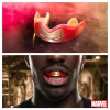 Protective sports wear 'Safejawz x Marvel Iron-man Mouthguard' with Iron-Man logo design.