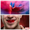 Dental guard product 'Safejawz x Marvel Ortho Spider-Man Mouthguard' showcasing its design and effectiveness.