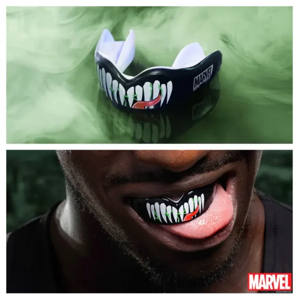 Image of the Safejawz x Marvel Ortho Venom Mouthguard product.