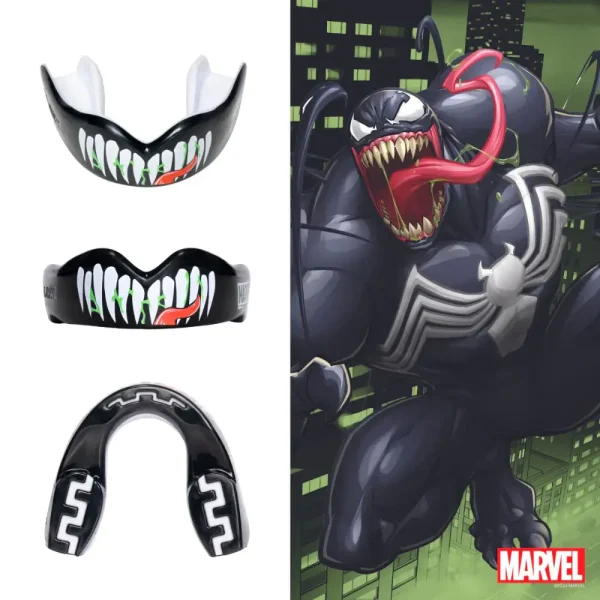 Safejawz x Marvel Ortho Venom Mouthguard made for teeth protection during sports