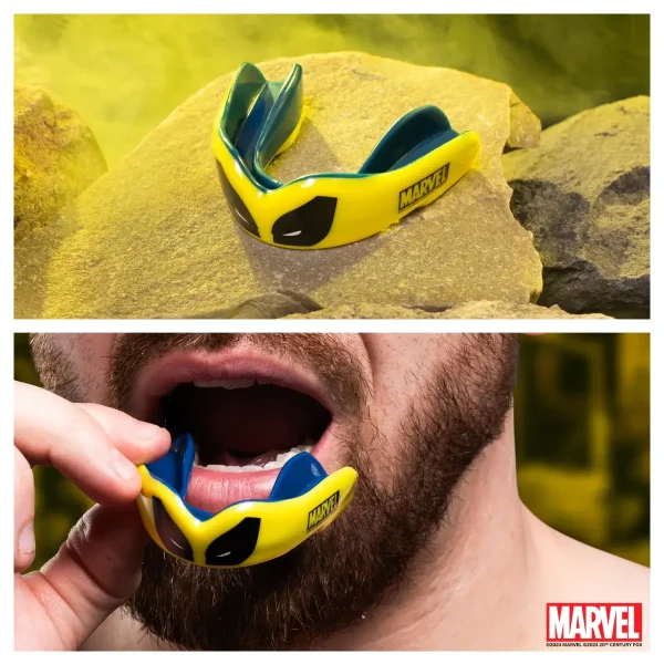 Safejawz X Marvel Wolverine Mouthguard Yellow 1 Image of Safejawz x Marvel Wolverine Mouthguard product