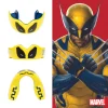 Safejawz X Marvel Wolverine Mouthguard Yellow 2 A 'Safejawz x Marvel Wolverine Mouthguard' displayed prominently.