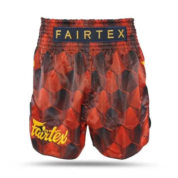 Booster x Fairtex Stealth Muay Thai Kickboxing Shorts in Red - product image
