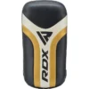 RDX T-17 Aura Plus Kick Pads in an action boxing scene