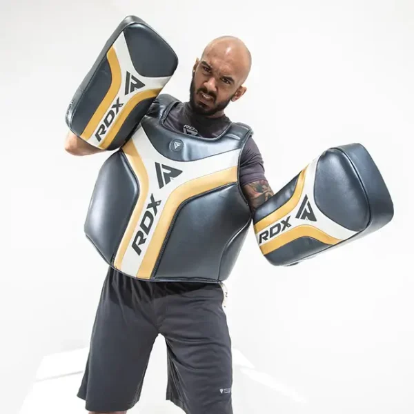 RDX T-17 Aura Plus Kick Pads on a white background