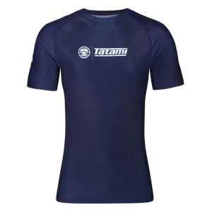 Athlete wearing the Tatami Fightwear Impact Rash Guard in an MMA training session.