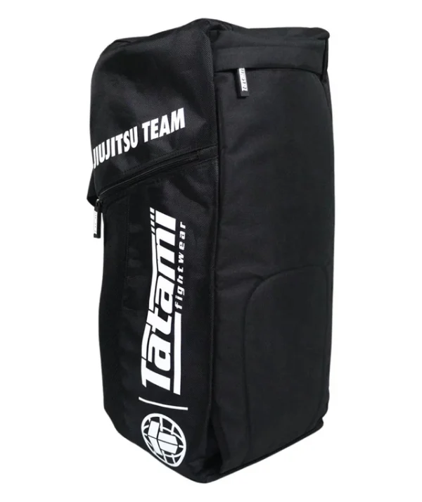 Tatami Fightwear Jiu Jitsu Gear Bag - Black in Black — front view
