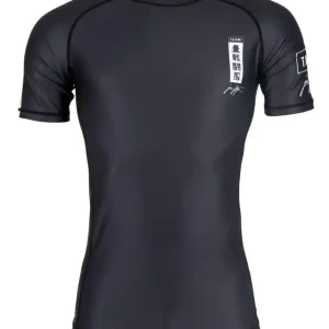 Tatami Fightwear Kanagawa Rashguard Athlete wearing Tatami Fightwear Kanagawa Rashguard for martial arts protection