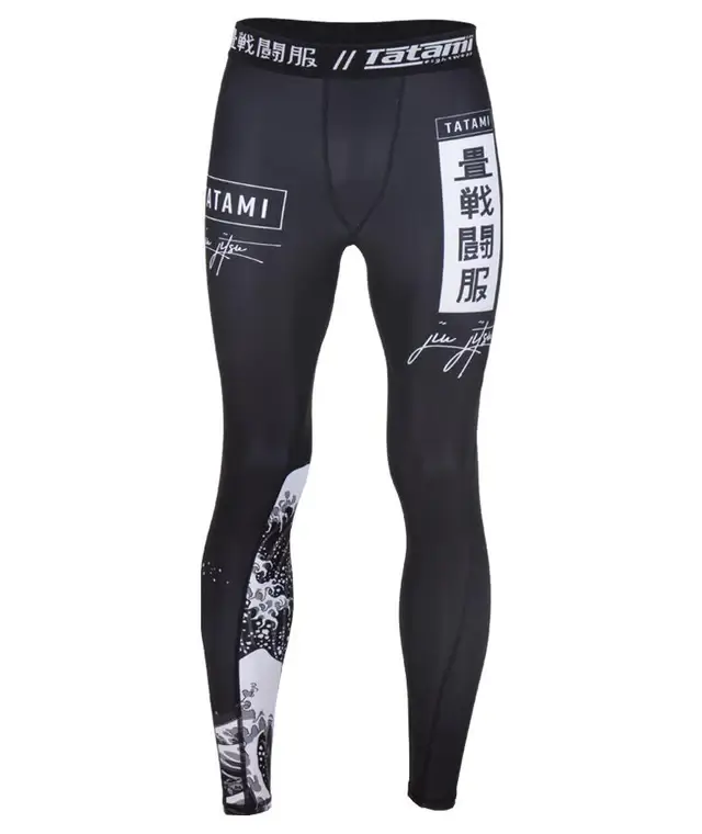 Tatami Fightwear Kanagawa Spats Wrestler ready for fight wearing Tatami Fightwear Kanagawa Spats.