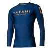 Tatami Fightwear Katakana Longsleeve Rashguard Navy 3 Tatami Fightwear Katakana Longsleeve Rashguard - Navy in Navy — back view