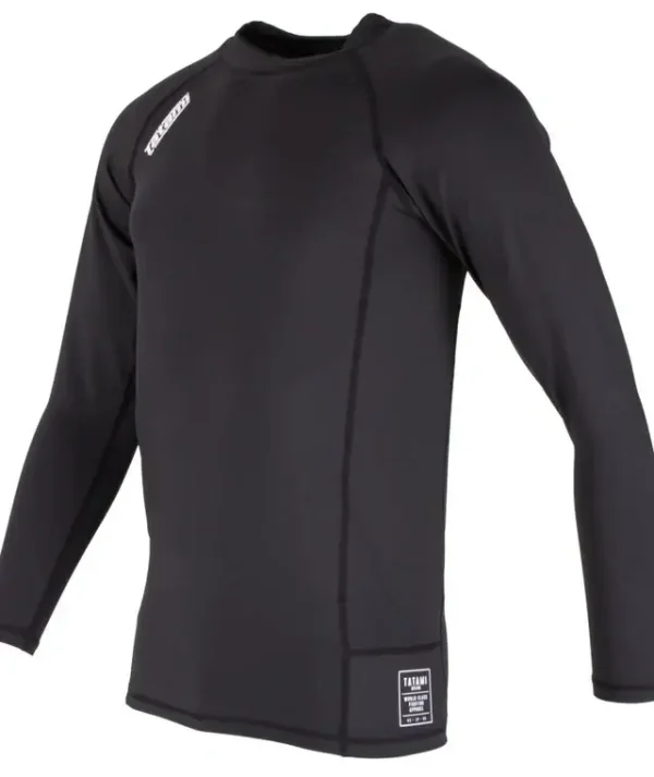 Tatami Fightwear Nova Longsleeve Rashguard Athlete wearing 'Tatami Fightwear Nova Longsleeve Rashguard' for martial arts training.