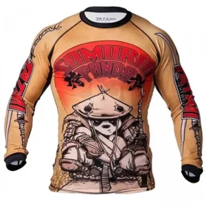 Tatami Fightwear Samurai Panda Rashguard, martial arts apparel for men and women.