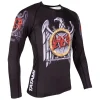 A visually striking image of Tatami Fightwear Slayer Eagle Rashguard, a high-quality fitness wear for martial arts training.