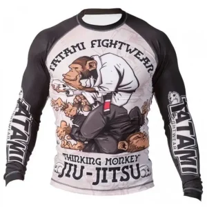 Tatami Fightwear Thinker Monkey Rash Guard, ideal athletic gear for combat sports.